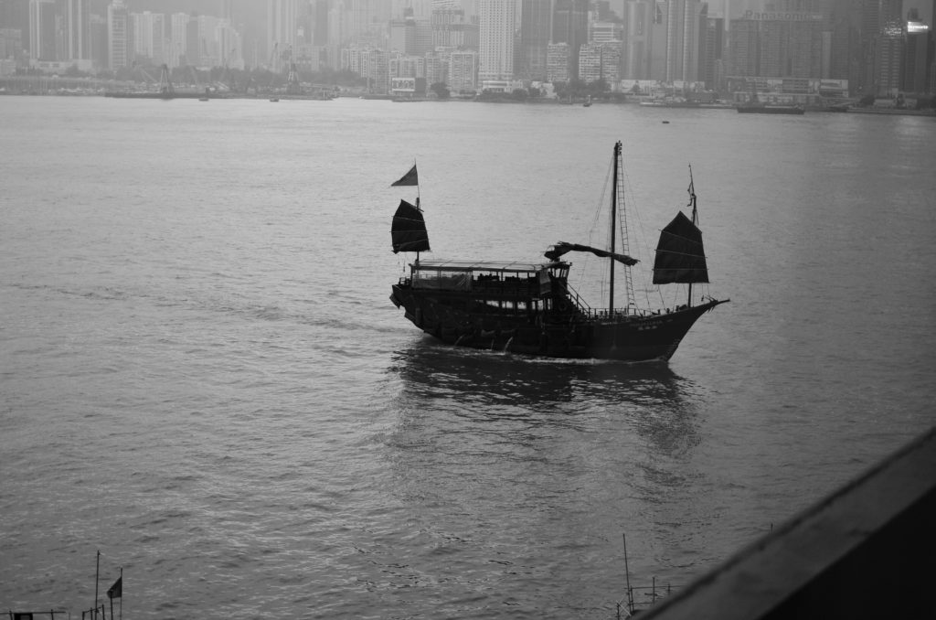 Traditional Junk Sail boats hongkong