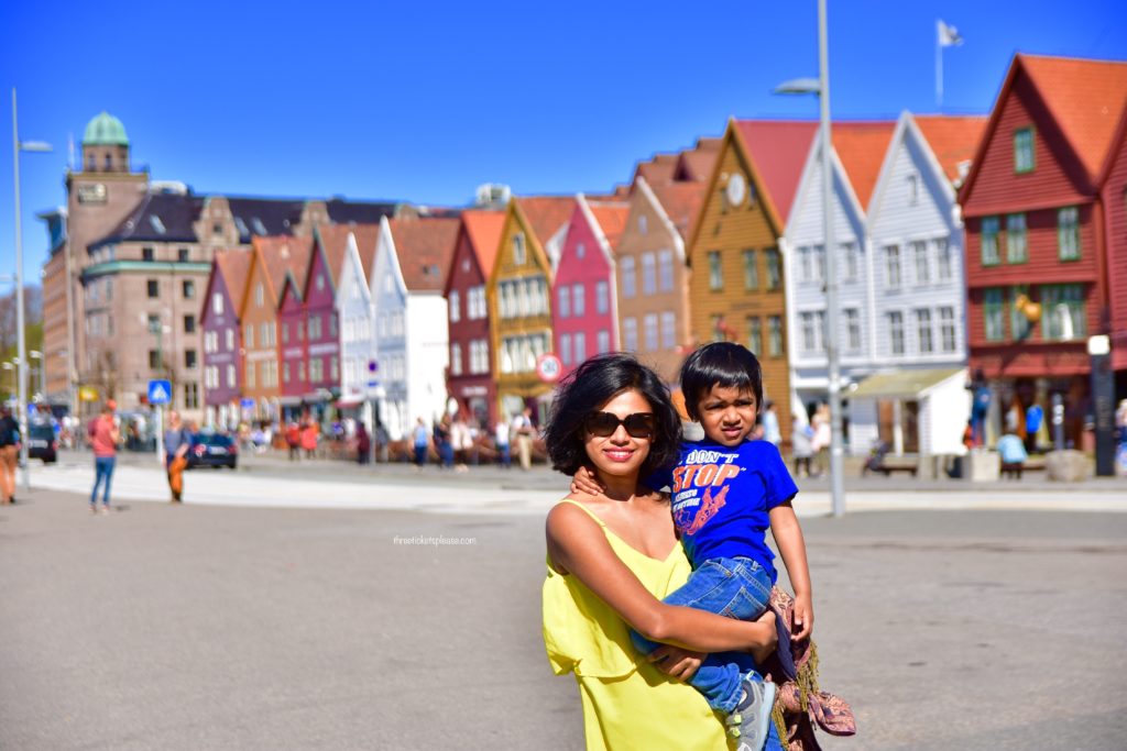  beautiful places in norway - bergen with colorful homes