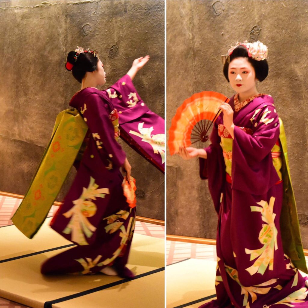 Geisha dance in kyoto
